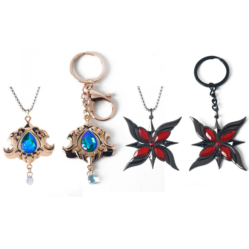 アニメ合金キーホルダーネックレス