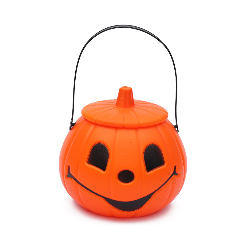 新しいデザインハロウィーンパンプキンキャンディバケツ
