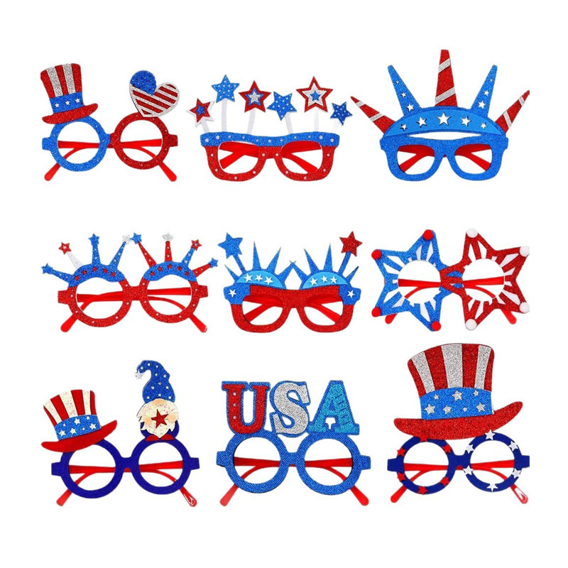新しい独立記念日の五芒星メガネ