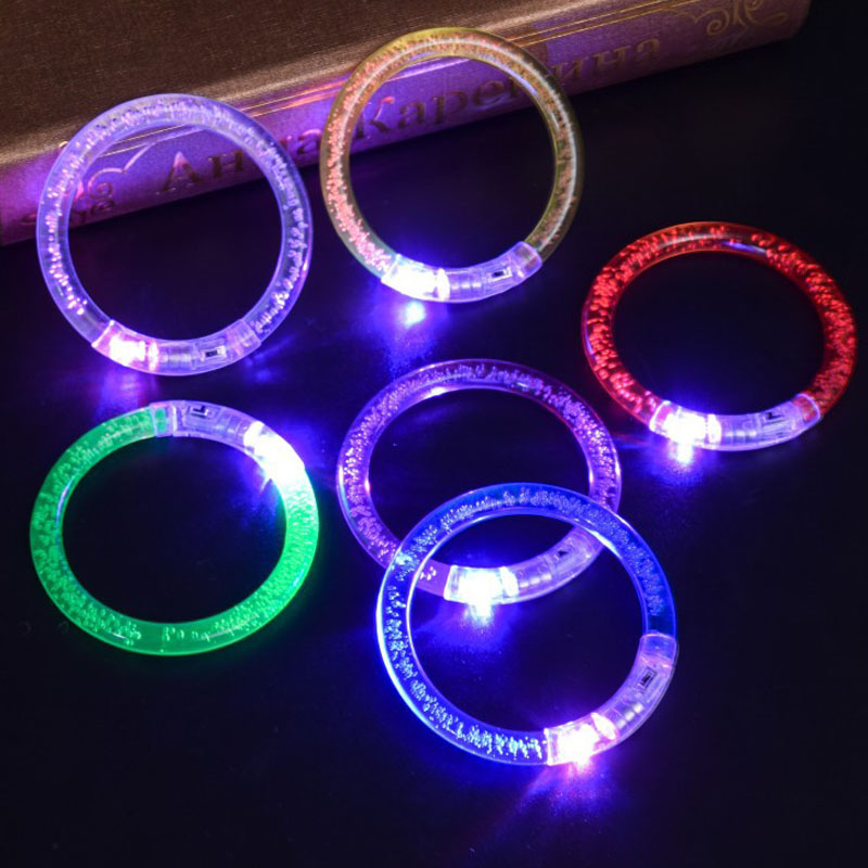 パーティーバークリスマス発光ブレスレット発光おもちゃ LED 点滅ブレスレットライトアップアクリルリストバンド子供用