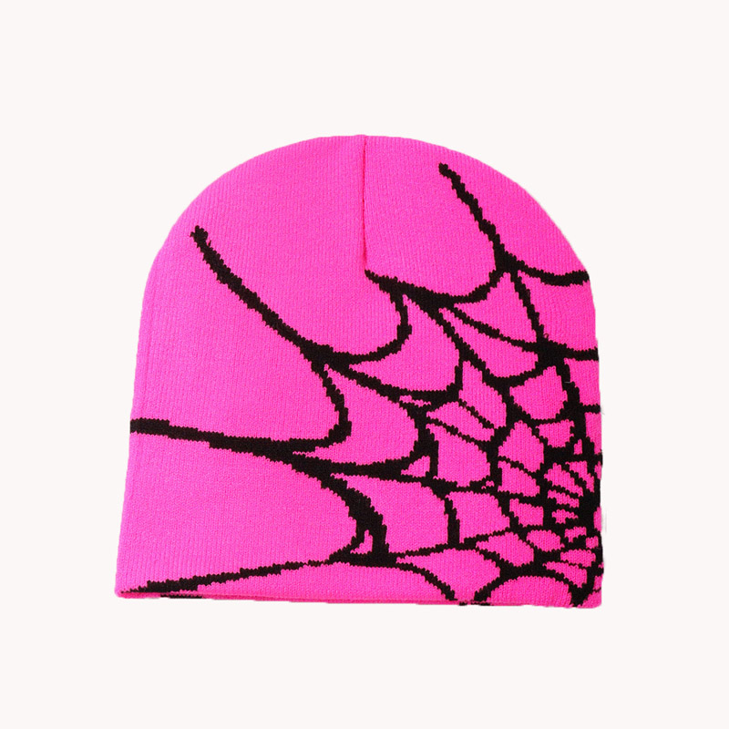 Spider Web Beanies Jacquard Hats