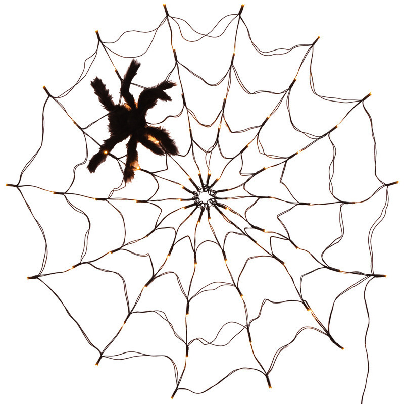 スパイダーウェブライトハロウィーンの装飾