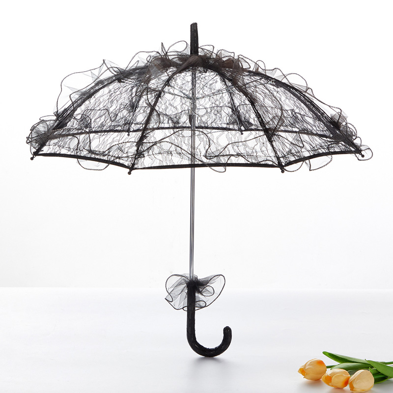 ビクトリア朝のレースのパラソル傘